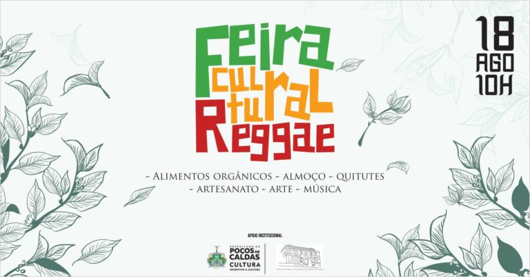 Feira Cultural Reggae tem música, gastronomia e oficinas no domingo