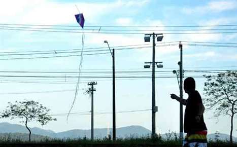 Pipas afetam distribuição de energia elétrica na Zona Sul da cidade