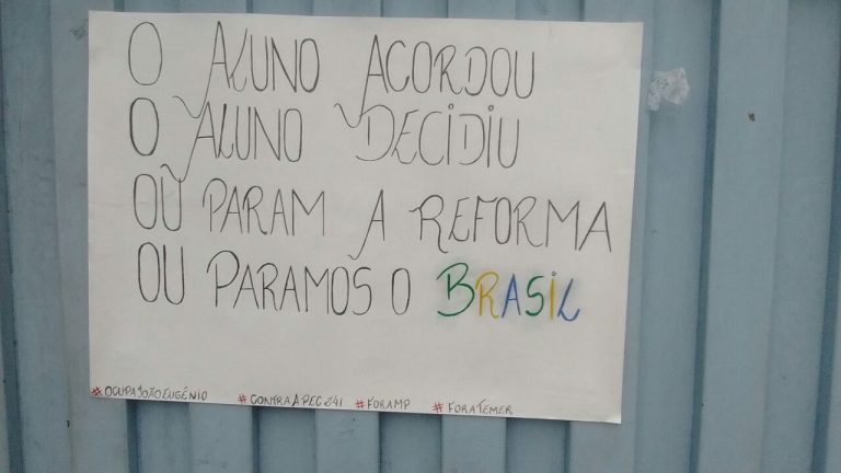 Poços tem mais duas escolas ocupadas contra a PEC 241