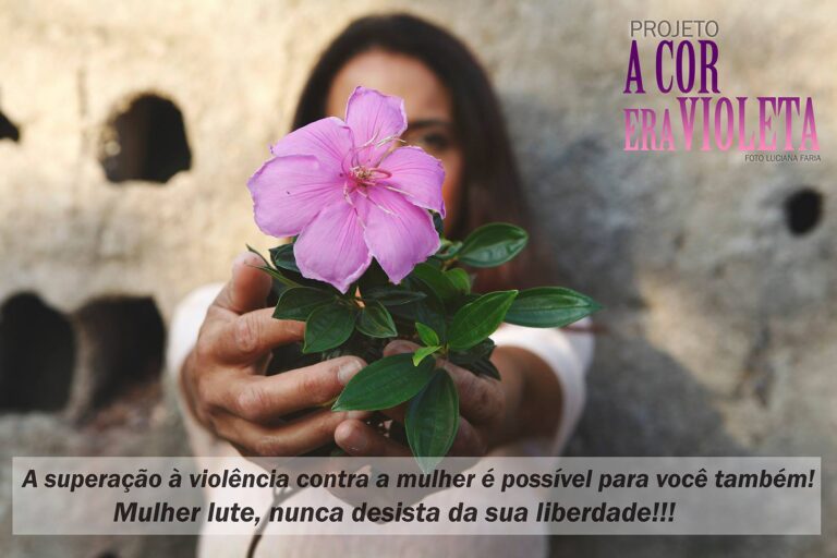 Fotógrafa faz ação de conscientização sobre Violência contra a Mulher