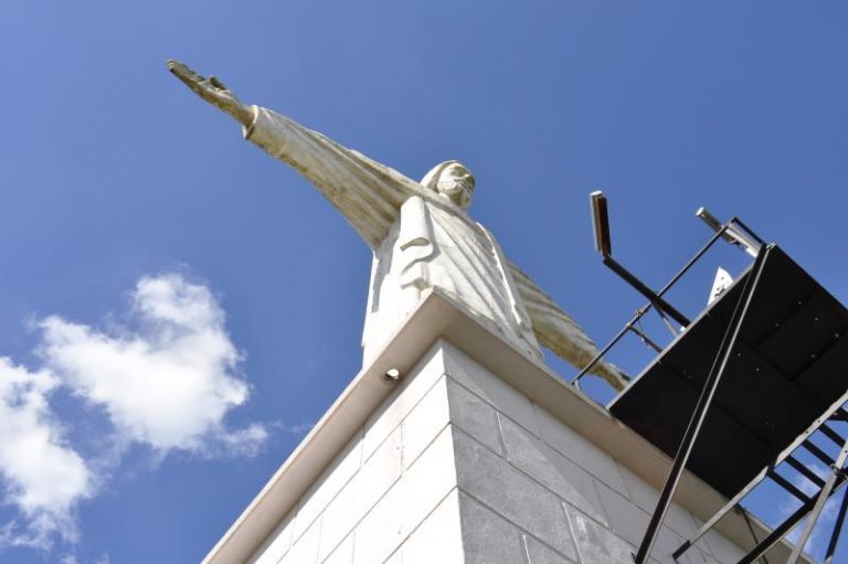 Entrega da revitalização do Cristo está prevista para fevereiro