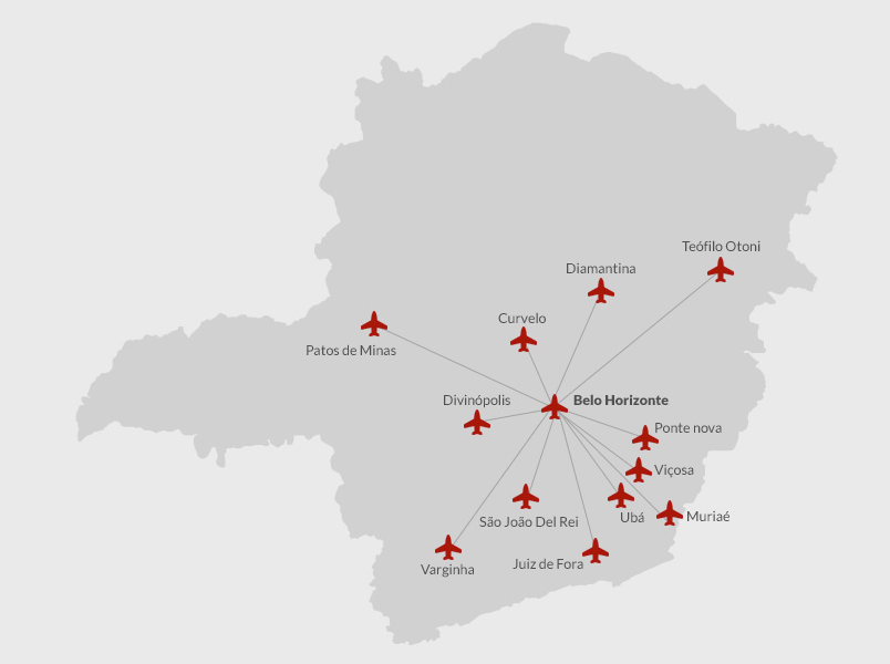 Poços está fora de projeto estadual para transporte aéreo