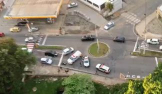 Perseguição envolve viaturas e helicóptero da PM