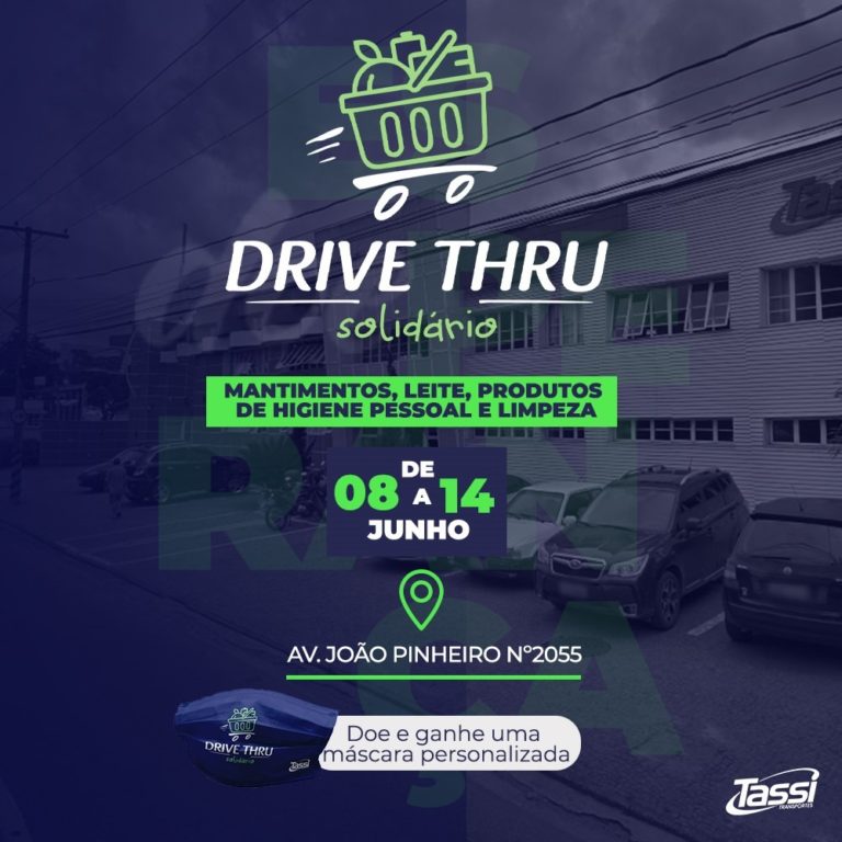 DRIVE-THRU SOLIDÁRIO | Transportadora arrecada alimentos e produtos para doações