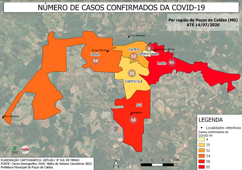 ESTUDO | Casos de covid-19 em Poços acompanham densidade populacional