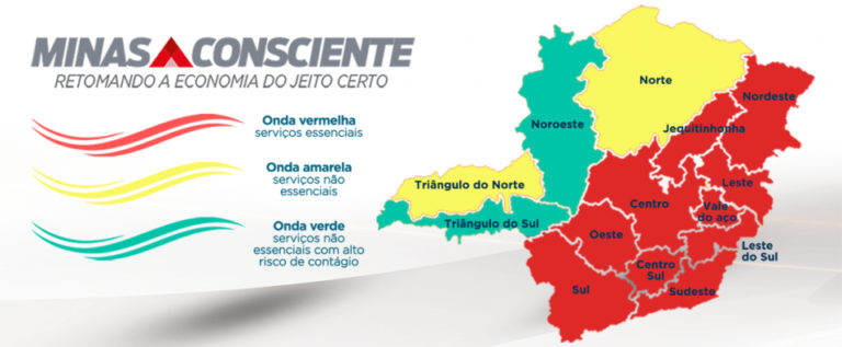 COVID-19 | Poços regride para a onda vermelha do Minas Consciente