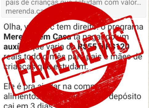 Prefeitura alerta para mensagem falsa sobre ‘Auxílio Merenda em Casa’