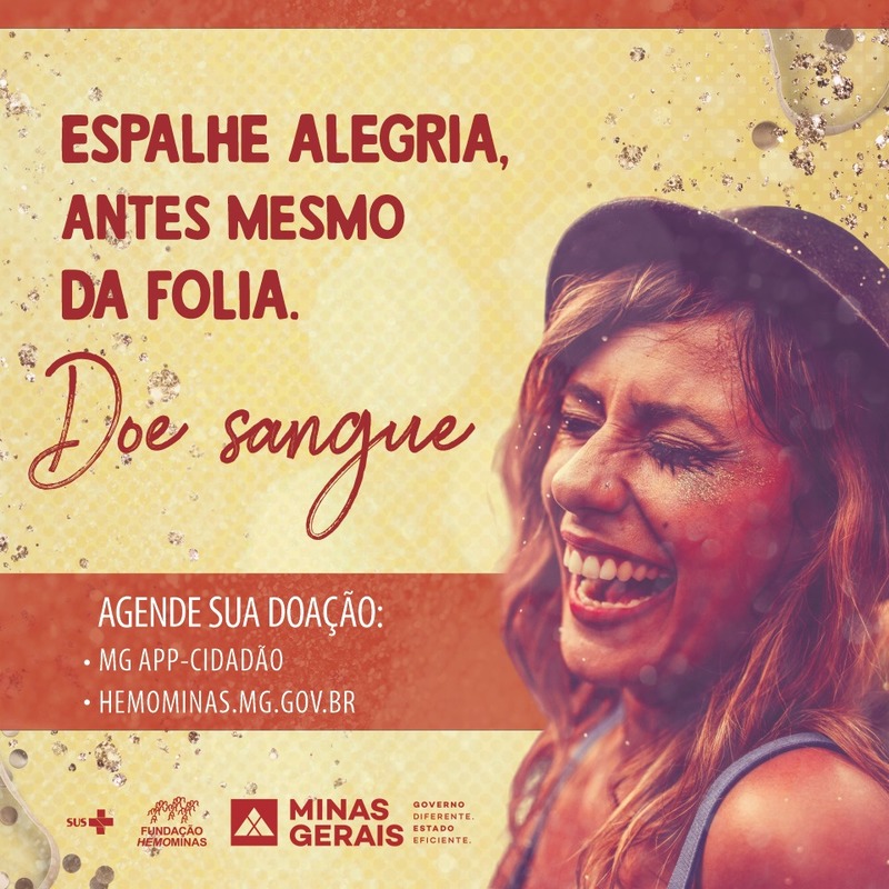 Hemominas convida blocos carnavalescos a doarem sangue
