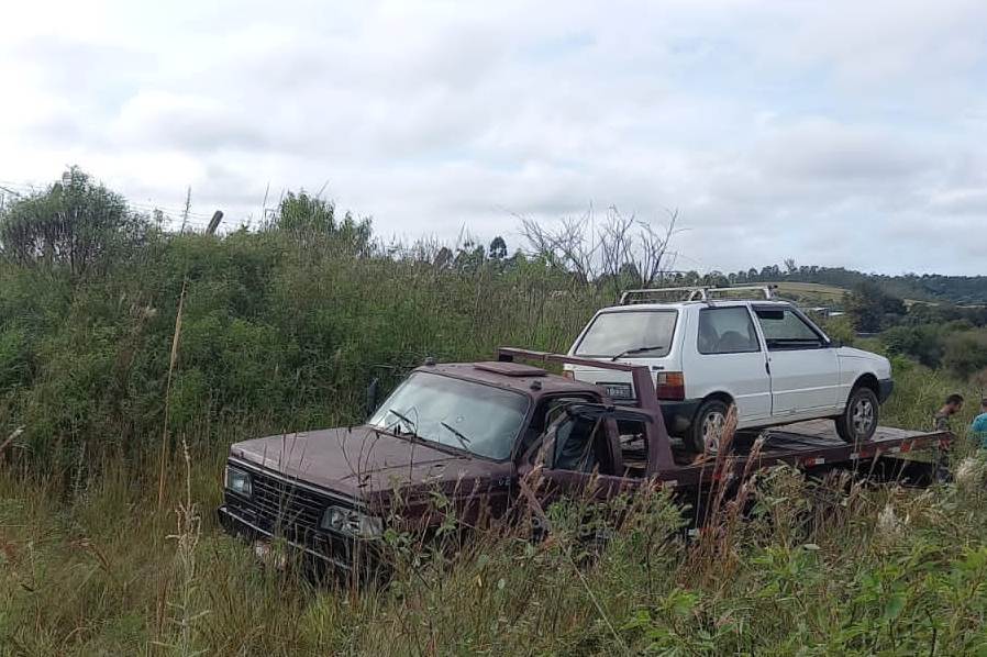 GCM localiza veículo furtado e apreende caminhão