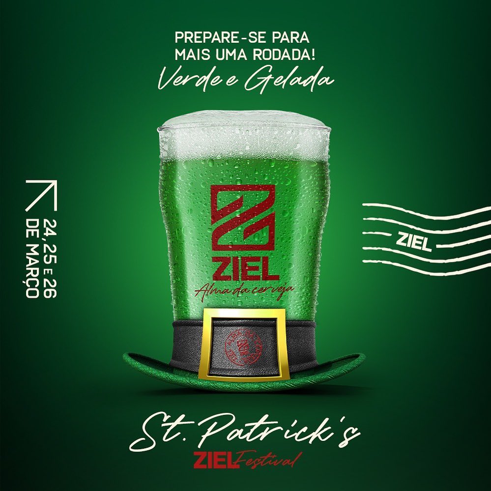ST. PATRICK | Ziel tem música ao vivo, entrada free e um chope verde de graça pra quem for fantasiado neste fim de semana