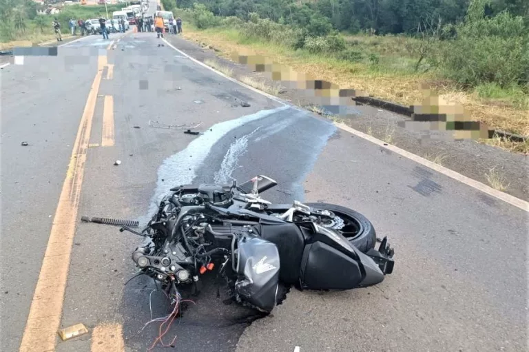 Motociclista perdeu a vida na hora