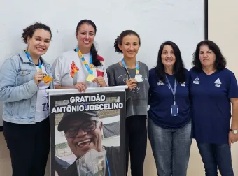 Equipe feminina de dama da prefeitura é campeã da Olimtra