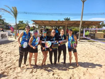 Olimtra tem campeões no beach tennis e tênis de mesa