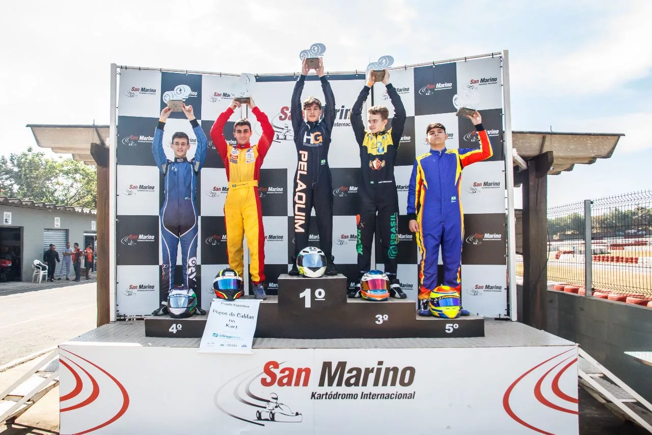 Piloto poços-caldense é vice-campeão em etapa da Copa F-Racers de Kart 