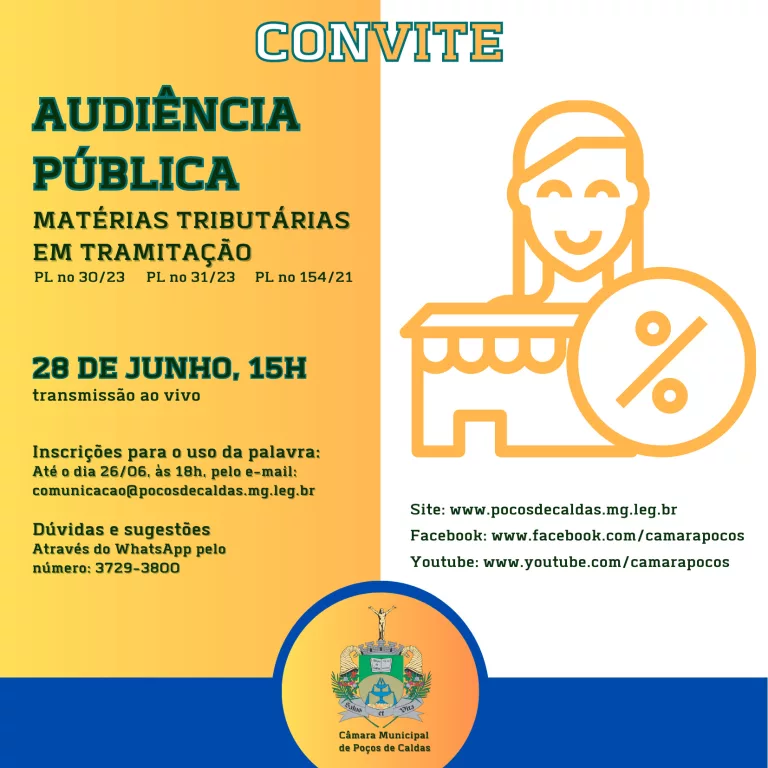 Próxima audiência pública vai discutir matérias tributárias em tramitação