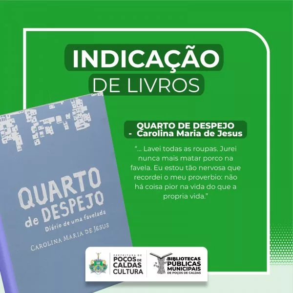 “Quarto de despejo” é a sugestão de leitura da semana