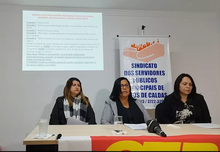 Sindserv pede retirada de projeto do regime estatutário e convoca assembleia na Câmara