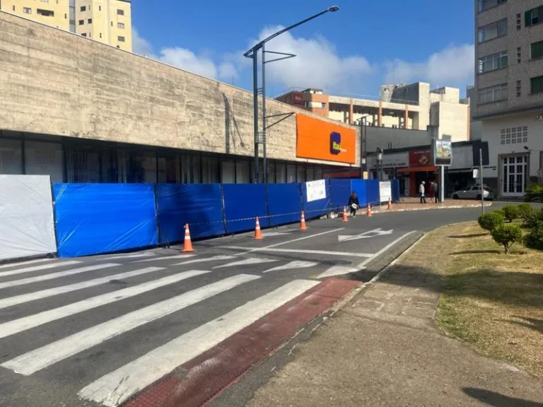 Obras nas calçadas centrais terão dois turnos de trabalho