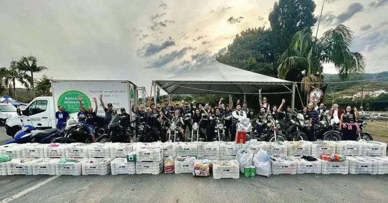 Encontro Nacional de Motociclistas arrecada mais de 1.600 kg de alimentos