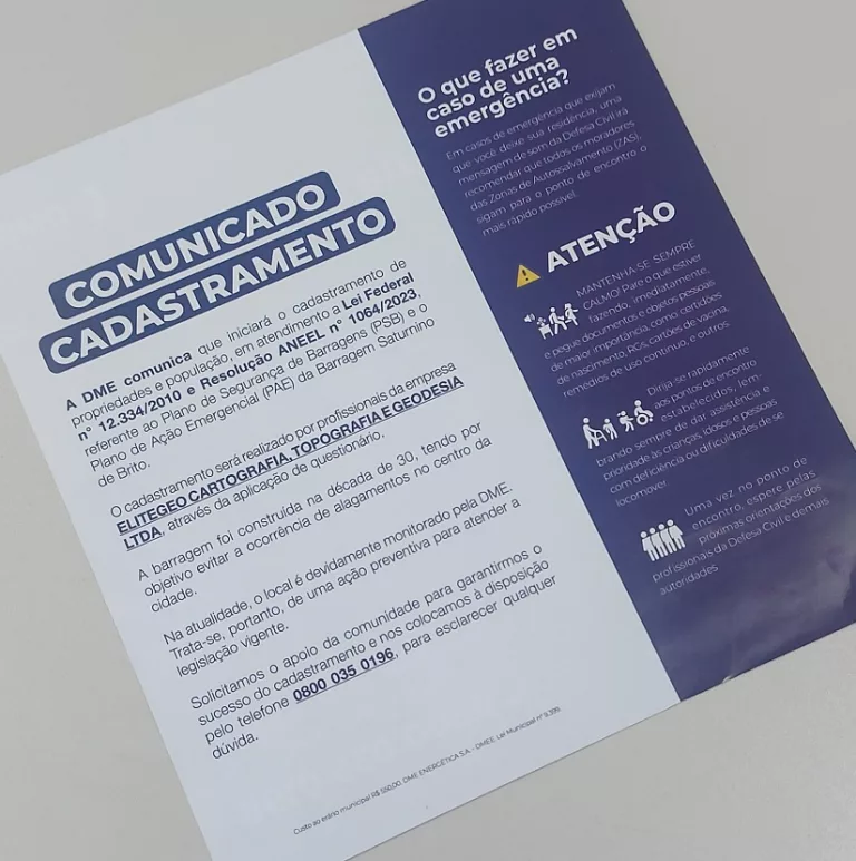 DME inicia atividades do Plano de Ação Emergencial da Barragem Saturnino de Brito