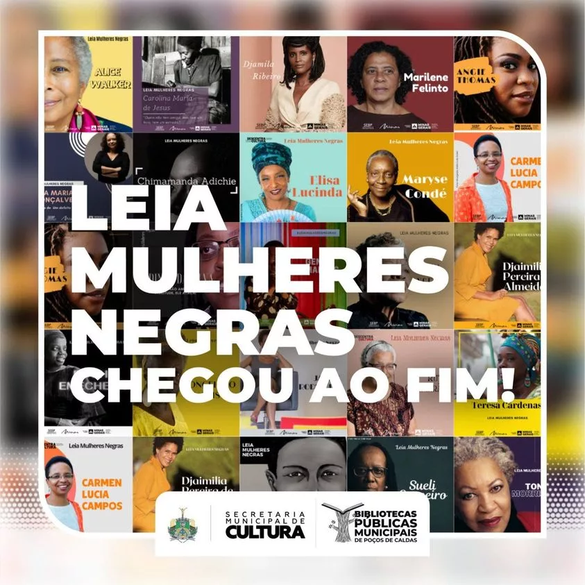 Campanha Leia Mulheres Negras em Poços valoriza 22 escritoras e suas obras