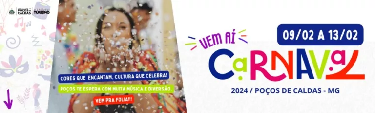 Carnaval de Poços promete alegria e folia com mais de 40 shows   
