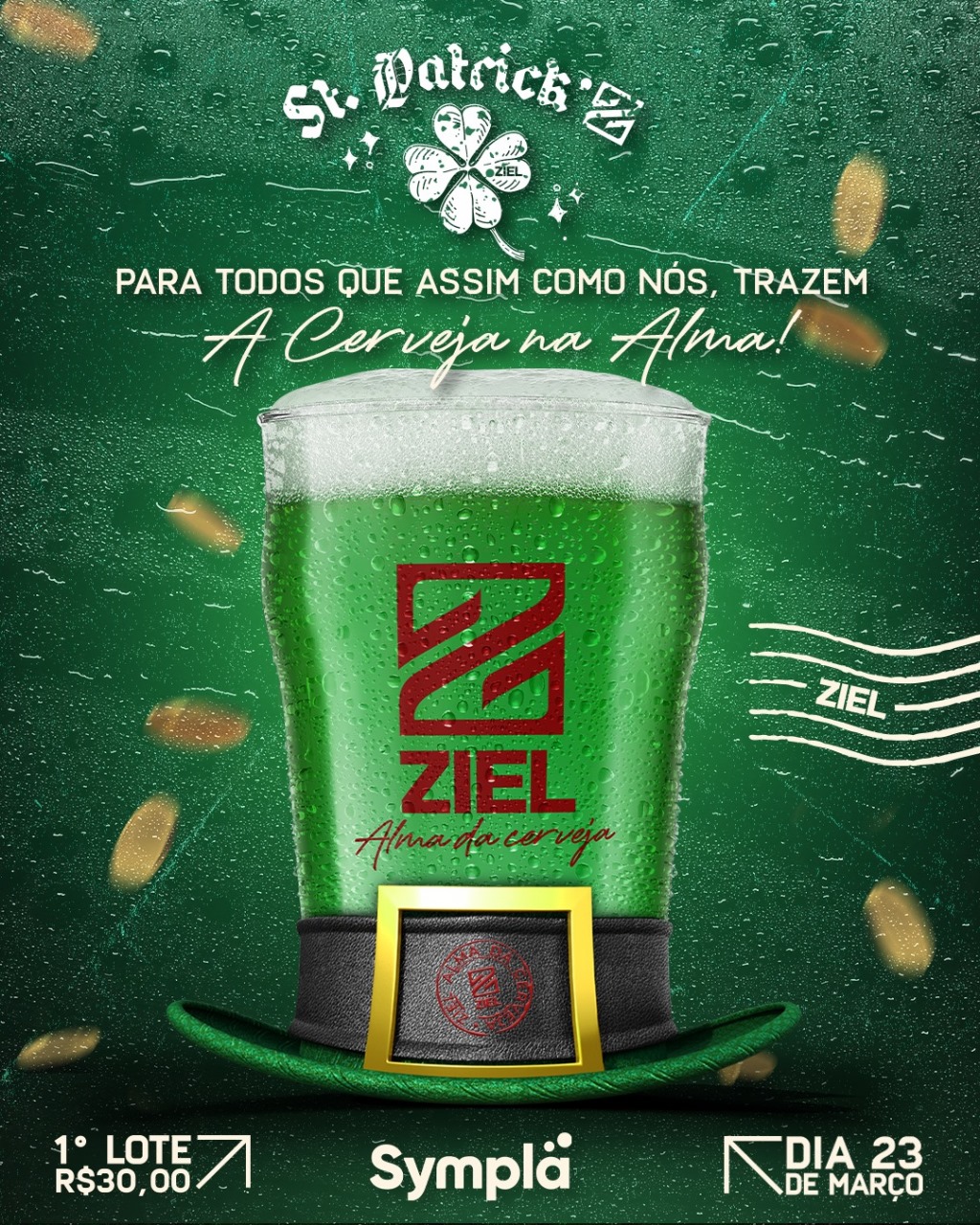 Cervejaria Ziel celebra Saint Patrick’s Day neste sábado