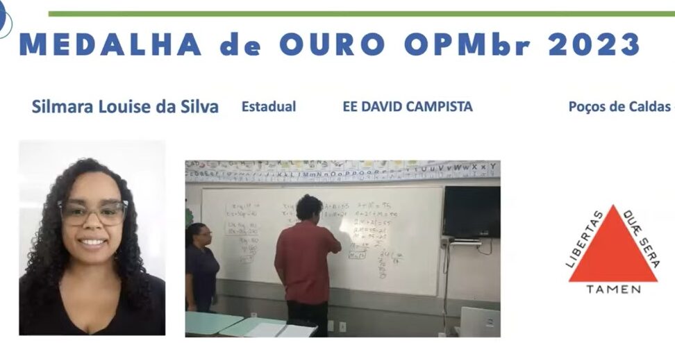 Professora de Poços vence prêmio nacional de melhor docente de matemática