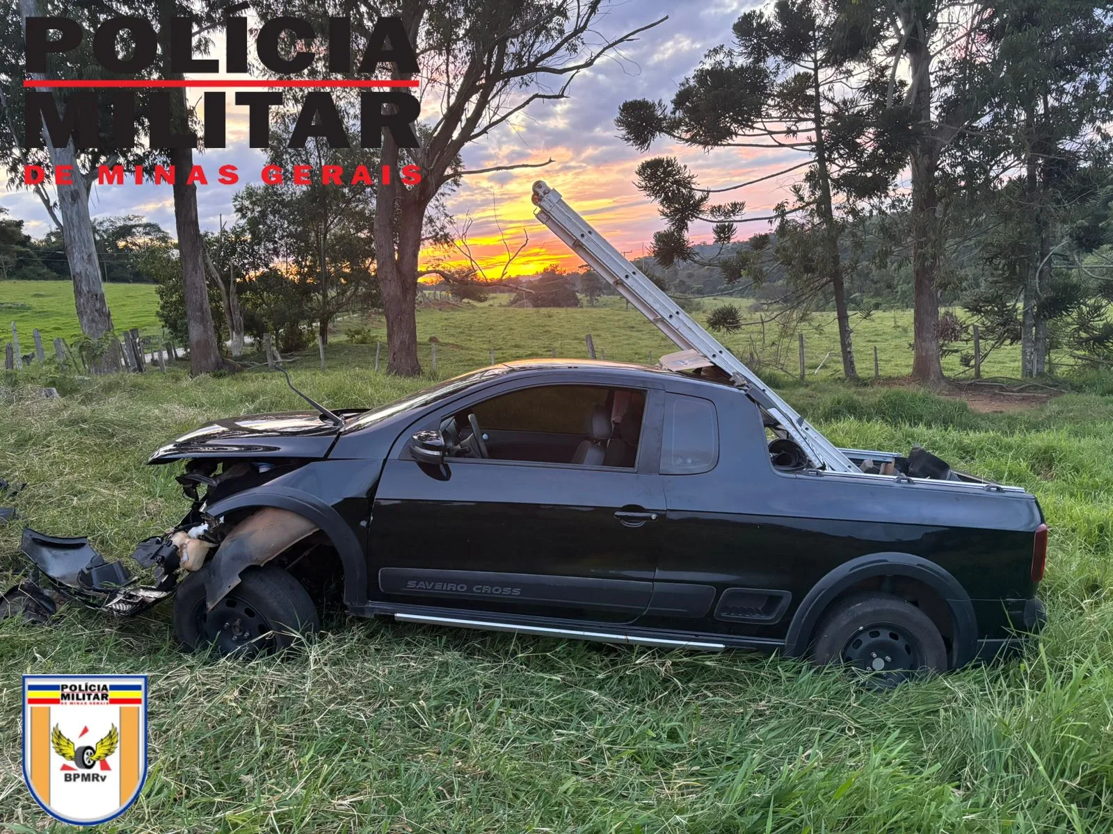 Após perder a consciência, motorista sai da pista e bate em árvore