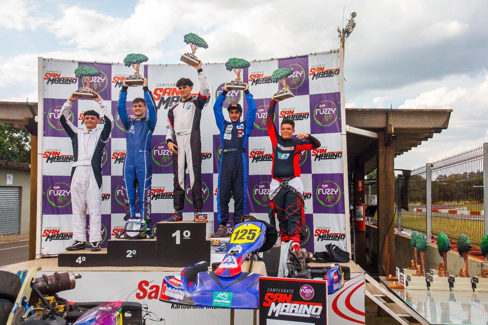 Piloto poços-caldense assegura 3ª posição no Campeonato San Marino de Kart