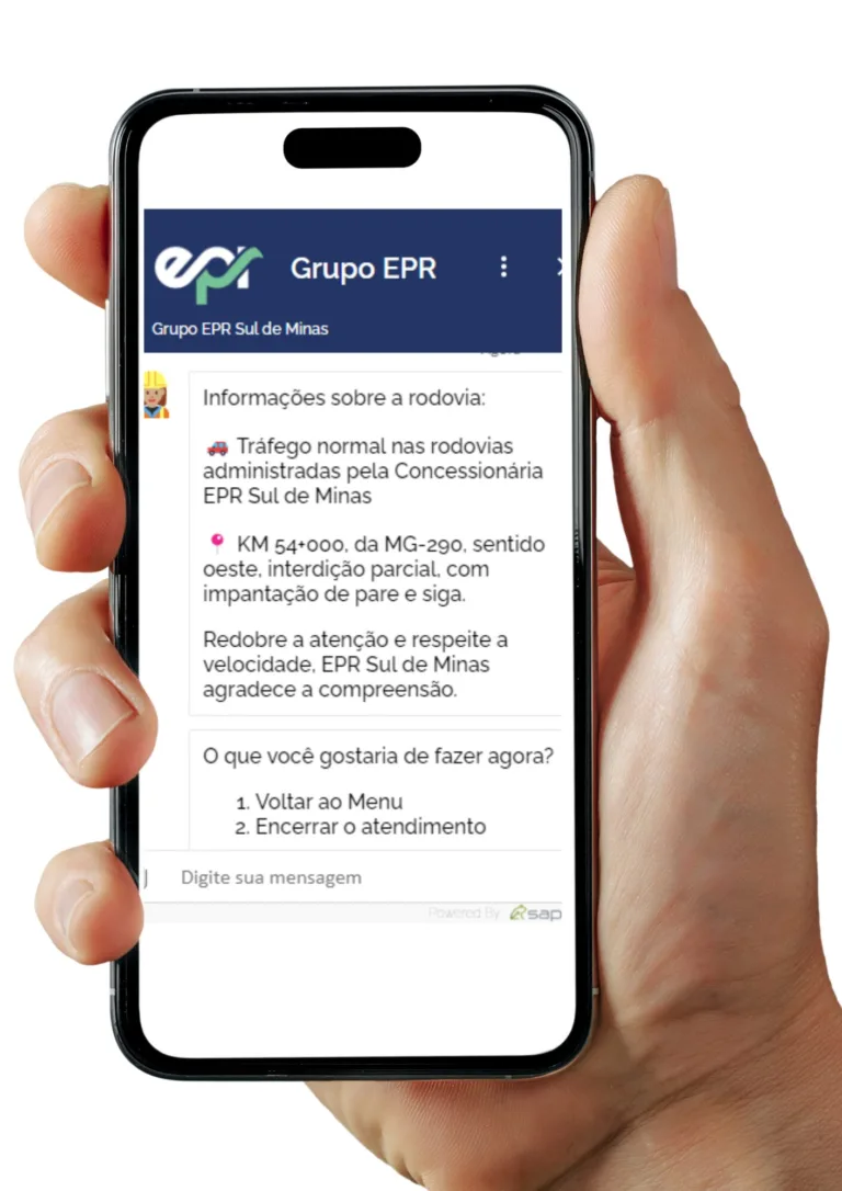 Concessionária das rodovias no sul de Minas disponibiliza atendimento pelo WhatsApp 