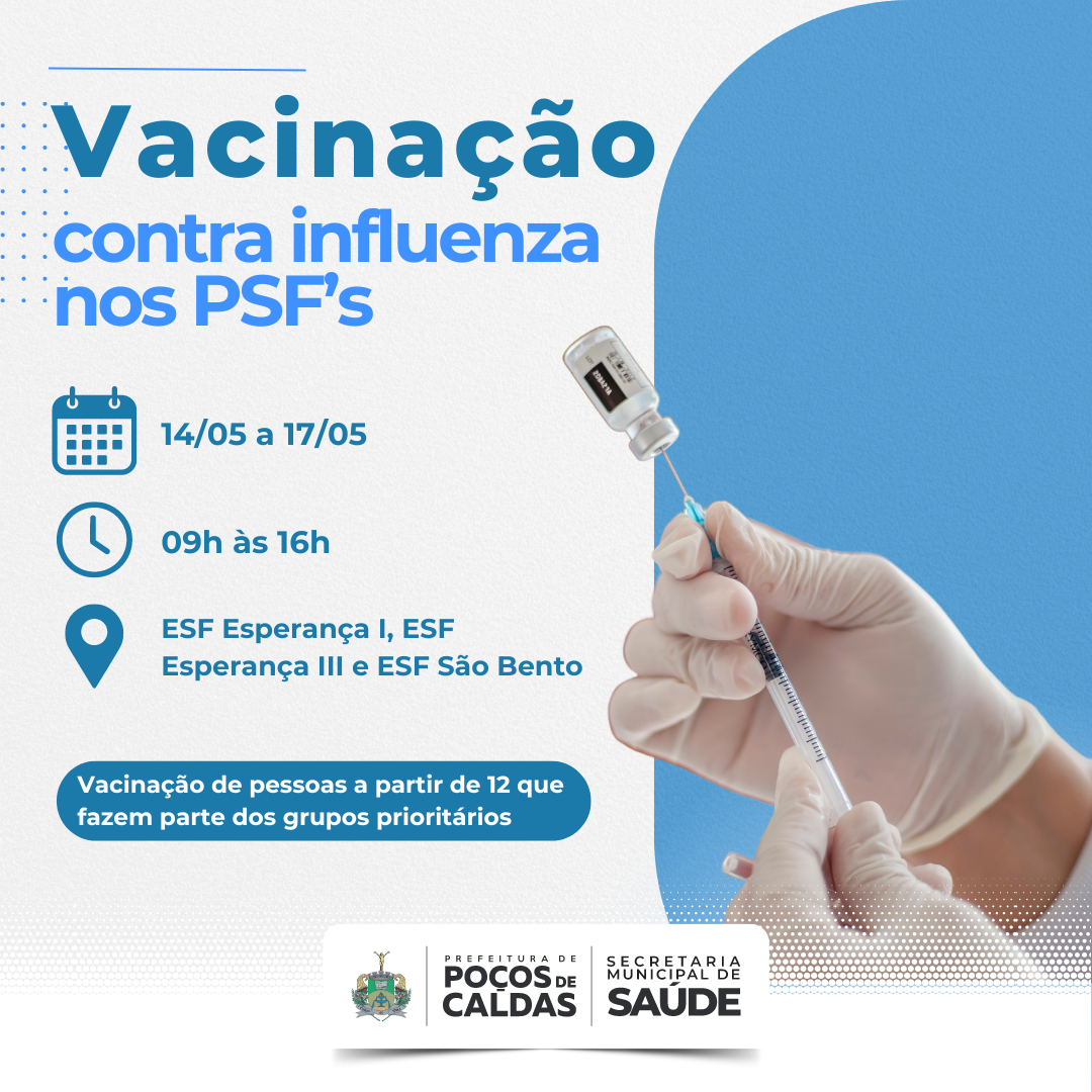Saúde amplia acesso à vacinação contra gripe na zona sul