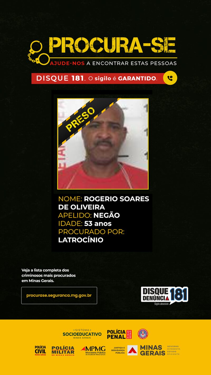 PM de Minas e São Paulo prendem criminoso da lista dos mais procurados