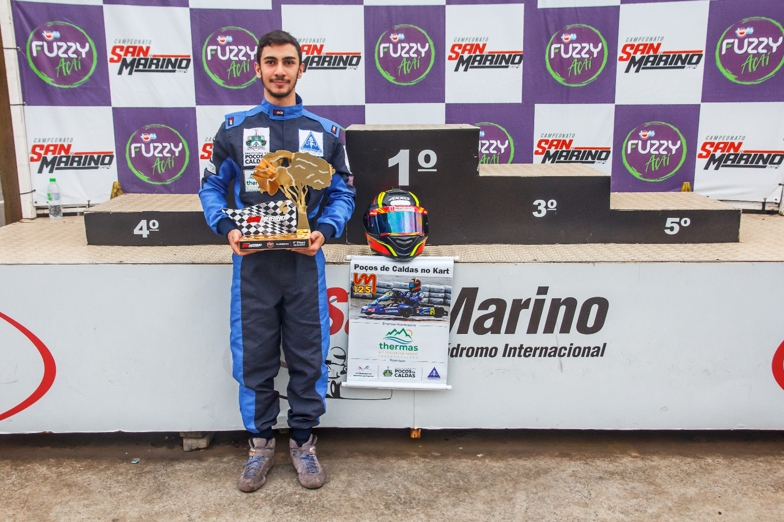 Piloto poços-caldense assegura posição no Campeonato San Marino de kart