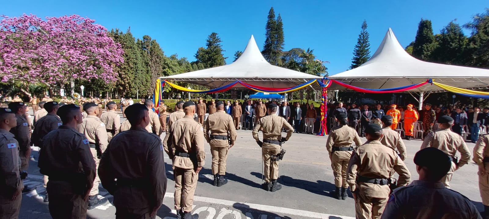 Solenidade em Poços comemora 249 anos da Polícia Militar de Minas Gerais