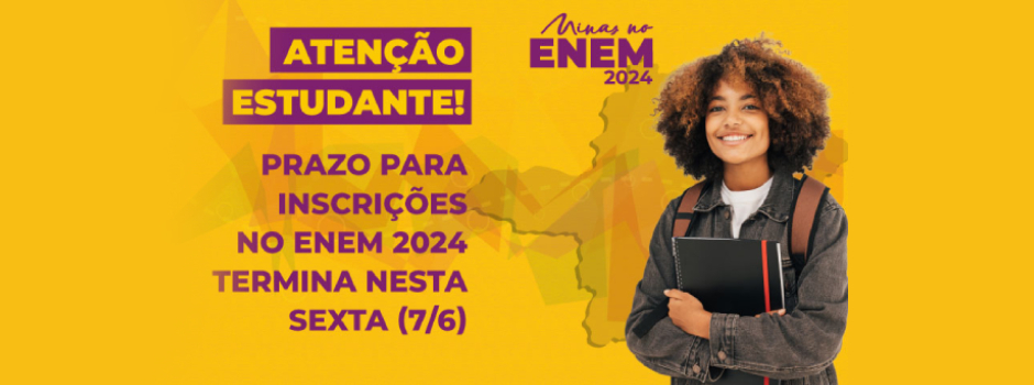 Prazo para inscrições no Enem termina nesta sexta-feira