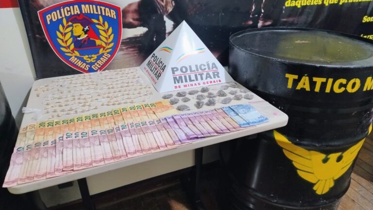 Jovem é preso com crack, maconha e ecstasy em Poços