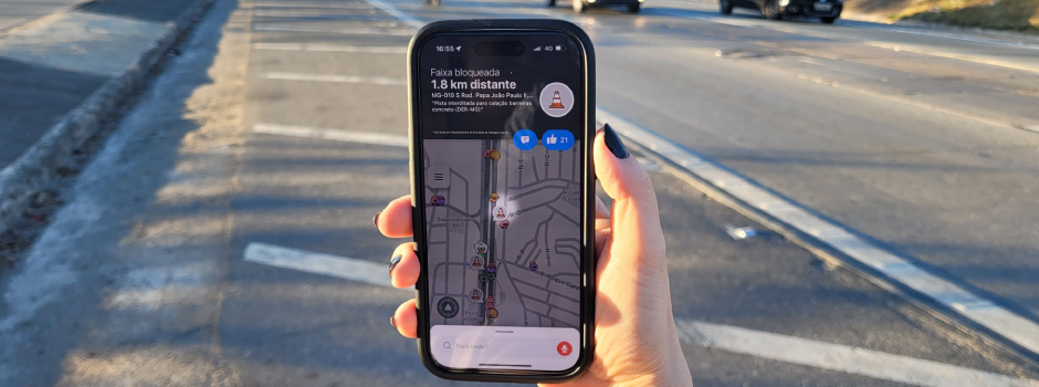 Parceria DER-MG e Waze: informações sobre rodovias estaduais em tempo real