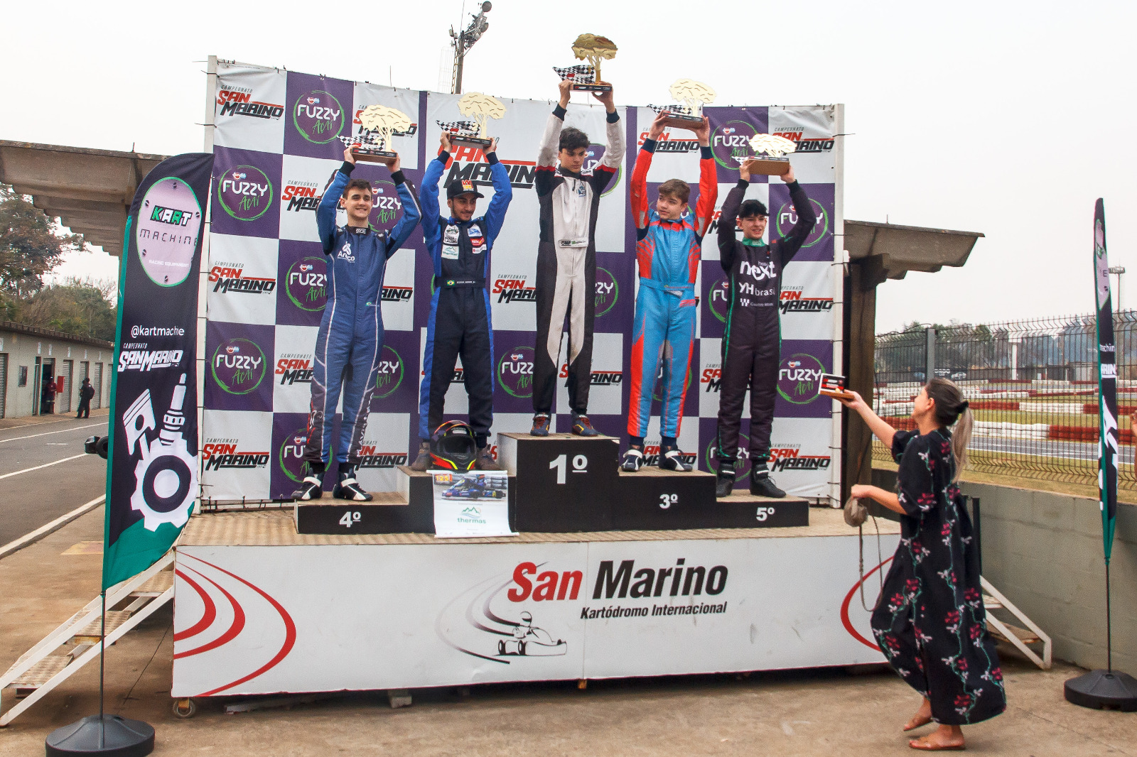 Piloto poços-caldense garante pódio no Campeonato San Marino de Kart