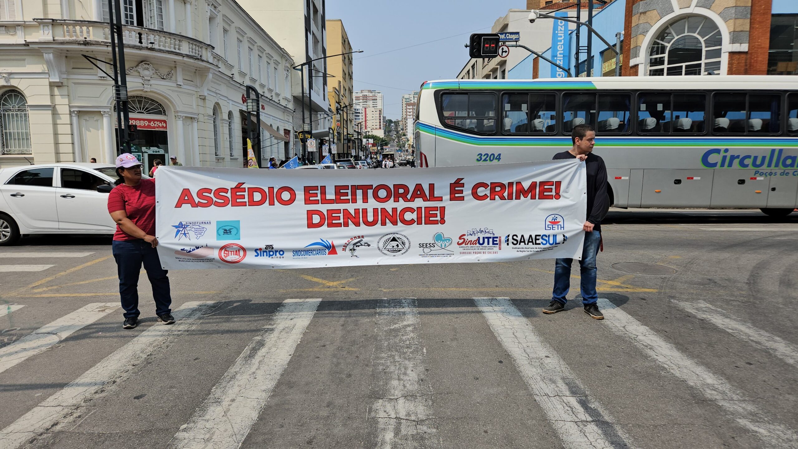 Entidades sindicais de Poços se unem contra o assédio eleitoral