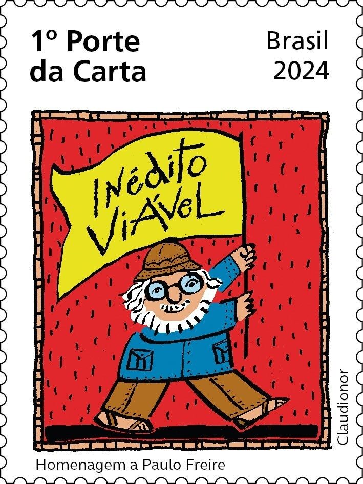 Paulo Freire é homenageado em selo e carimbo pelos Correios