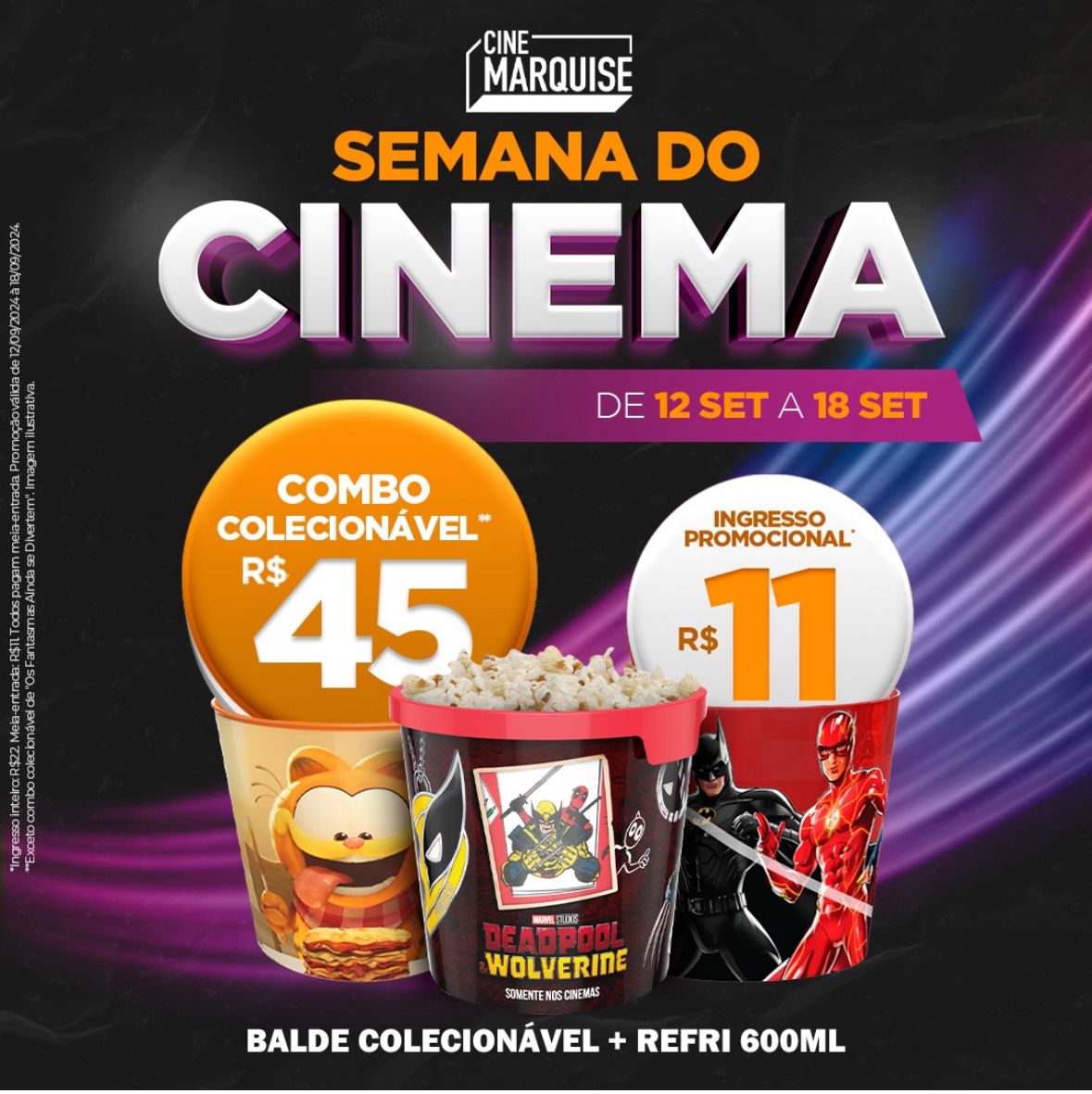 Ingresso a 11 reais continua até quarta-feira no Cine Marquise