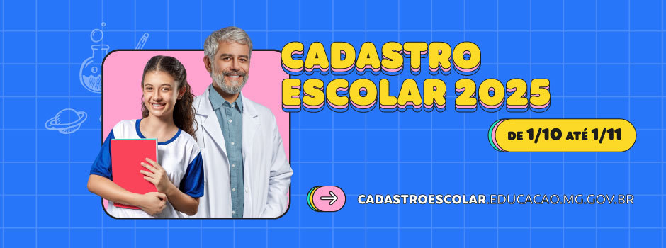 Cadastro Escolar da rede estadual tem início nesta terça-feira em Minas