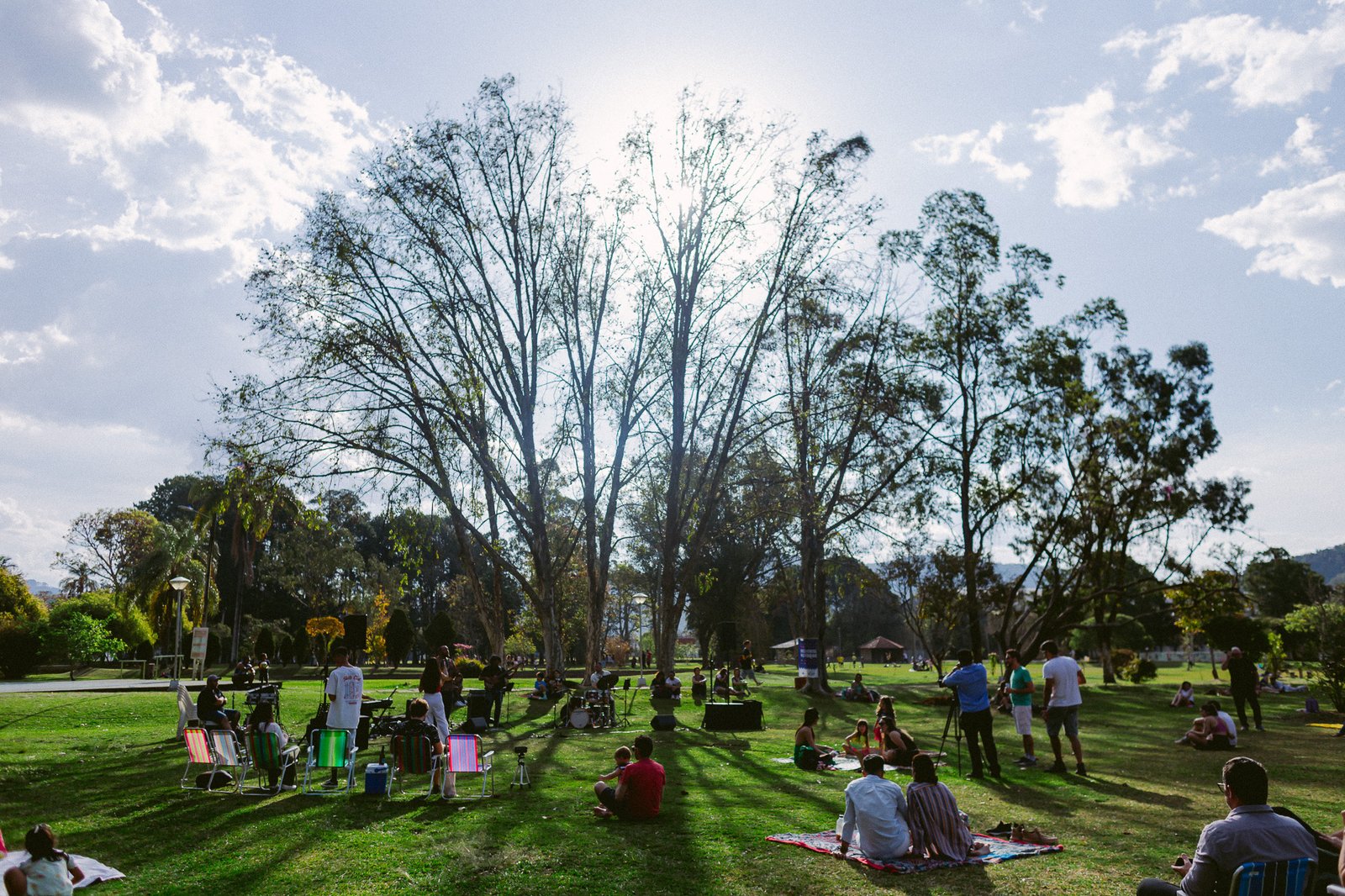 Atividade musical no Parque Municipal