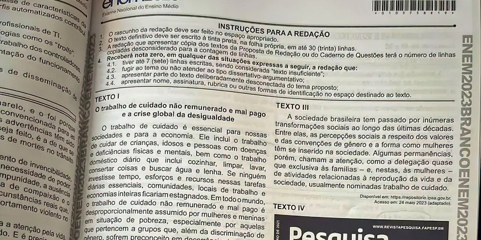 ENEM: cartilha de redação é divulgada; confira