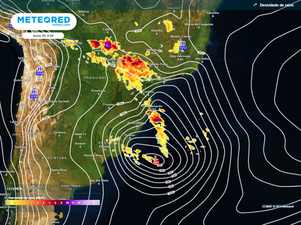 Ciclone extratropical vai afetar parte da região Sudeste