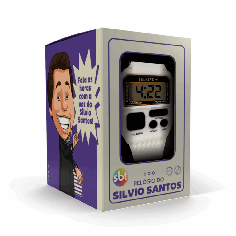 Empresa lança relógio que diz as horas com a voz de Sílvio Santos