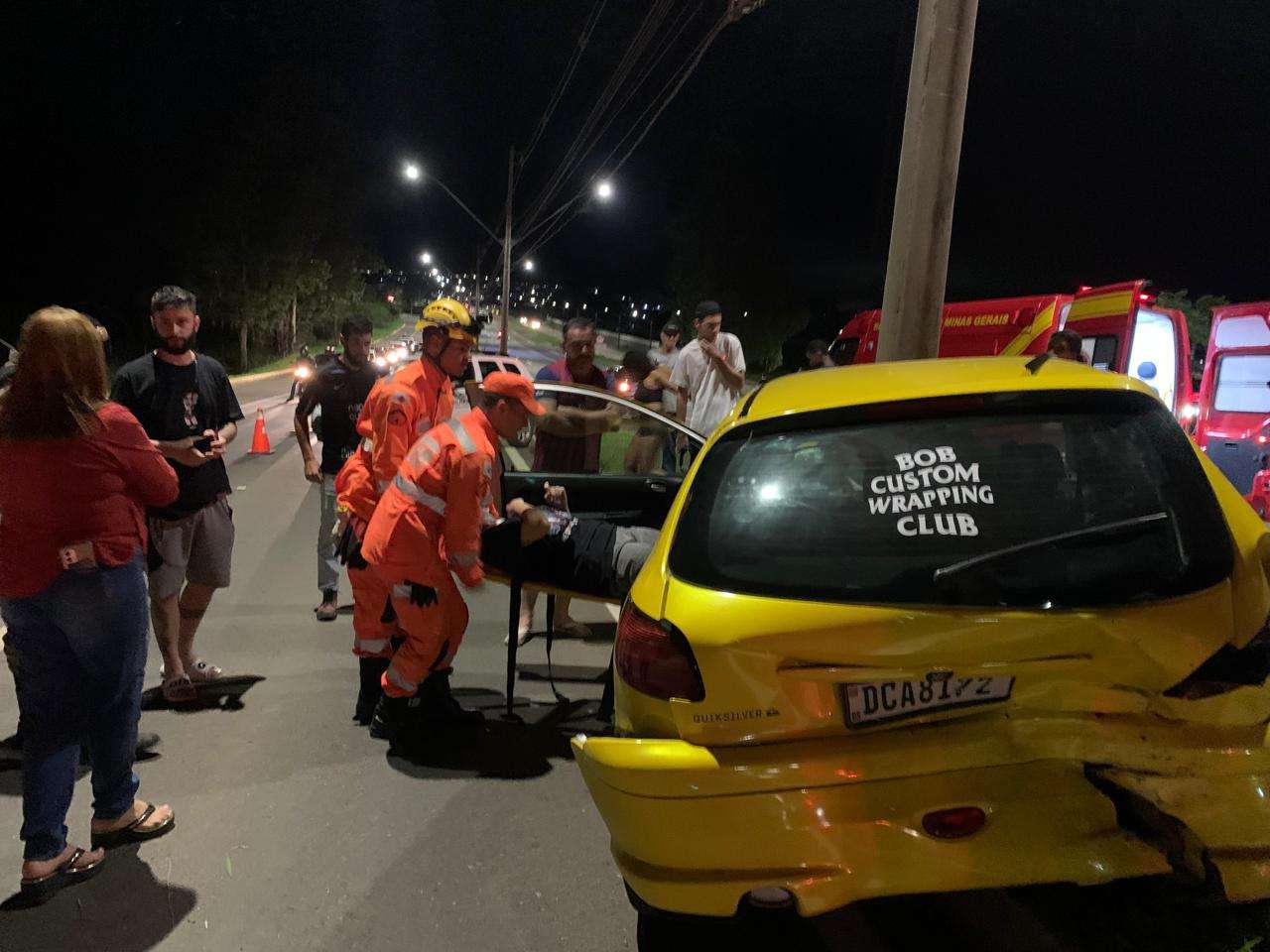 Capivara provoca acidente na avenida Alcoa