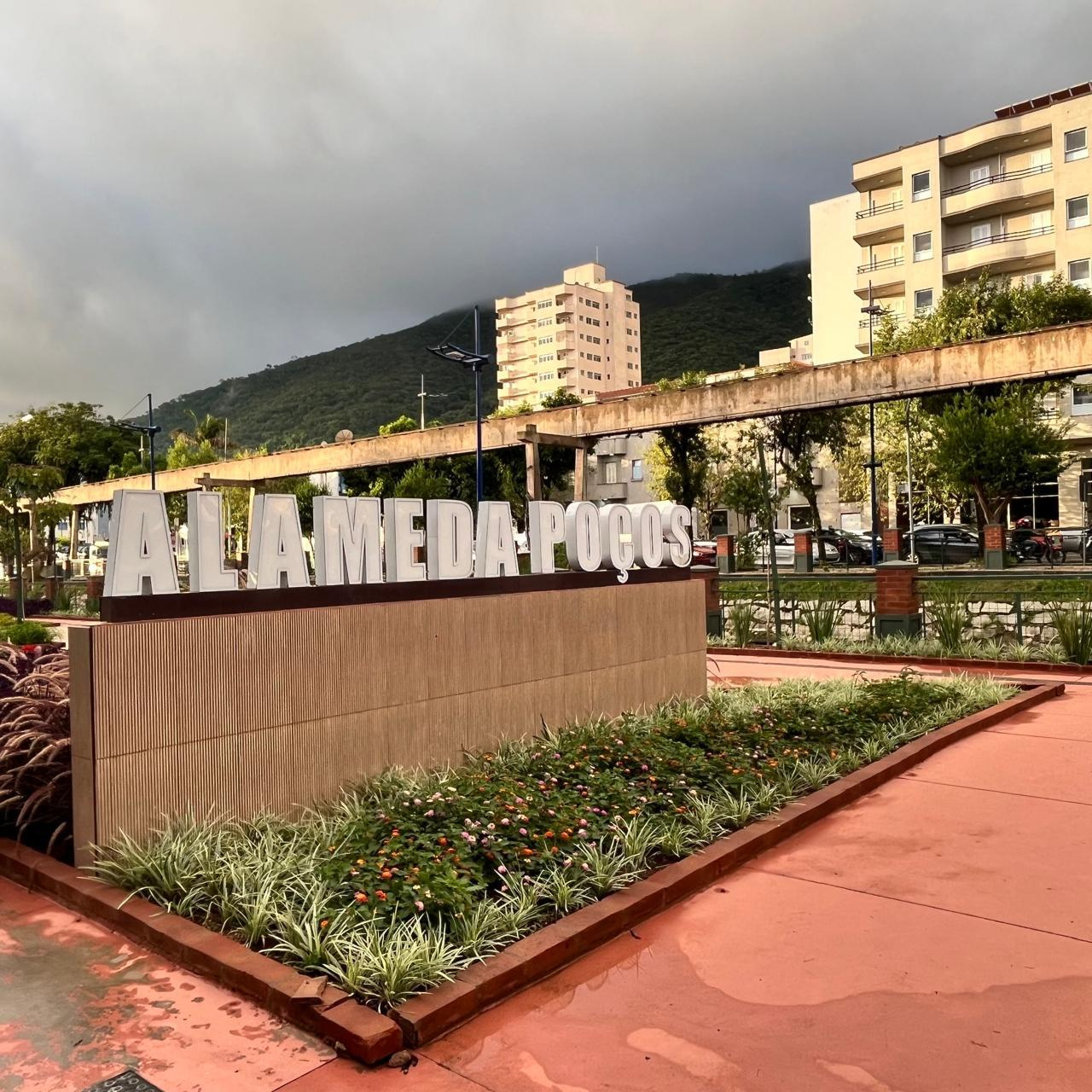 Alameda Poços será inaugurada oficialmente neste sábado 