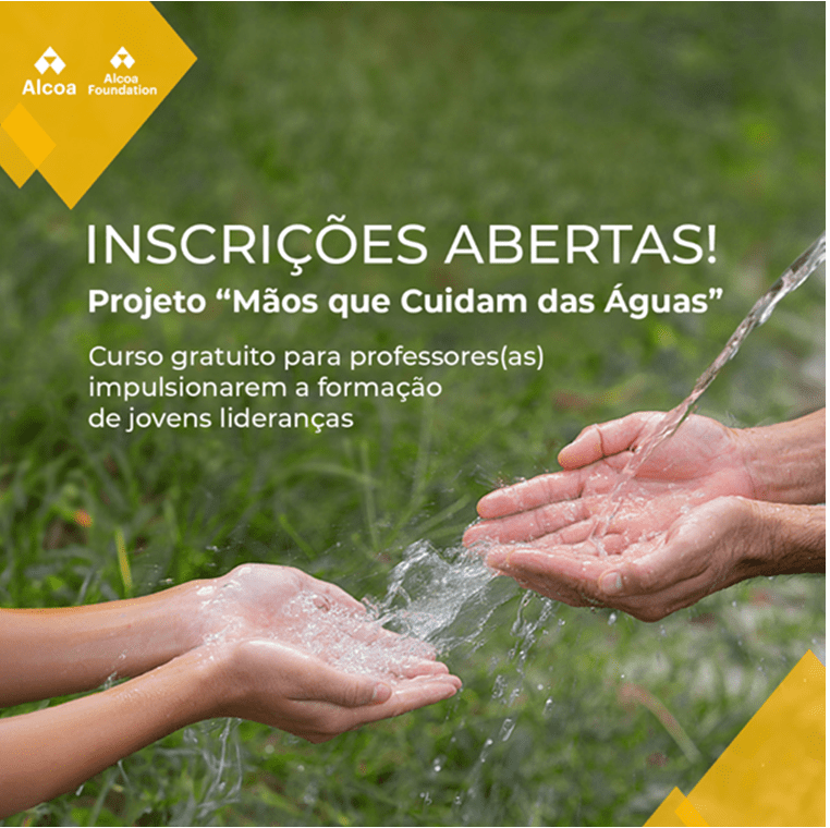 Projeto “Mãos que Cuidam das Águas” abre inscrições para capacitar professores diante das mudanças climáticas